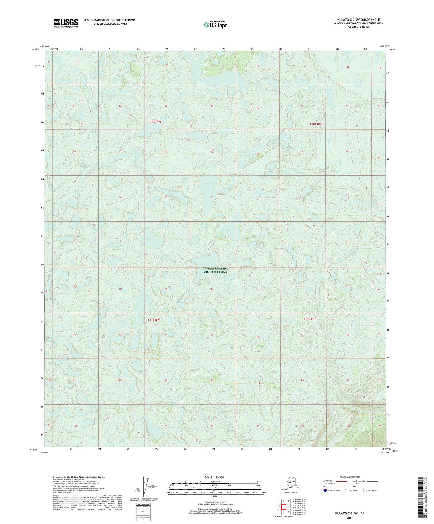 Nulato C-3 SW Alaska US Topo Map Image