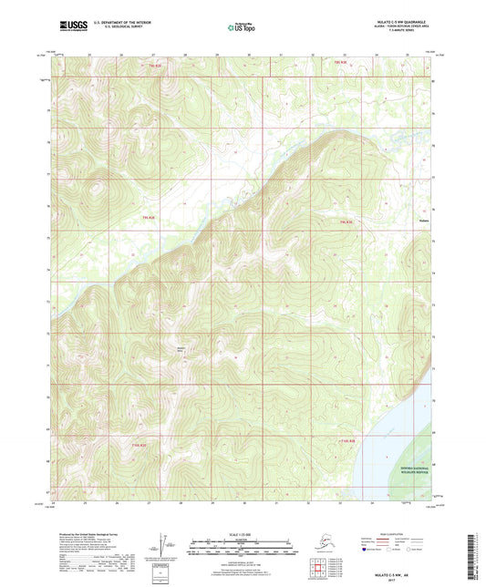Nulato C-5 NW Alaska US Topo Map Image