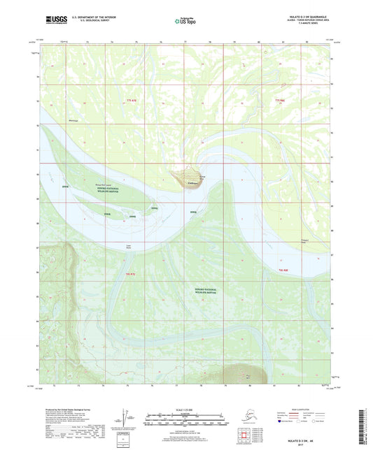 Nulato D-3 SW Alaska US Topo Map Image