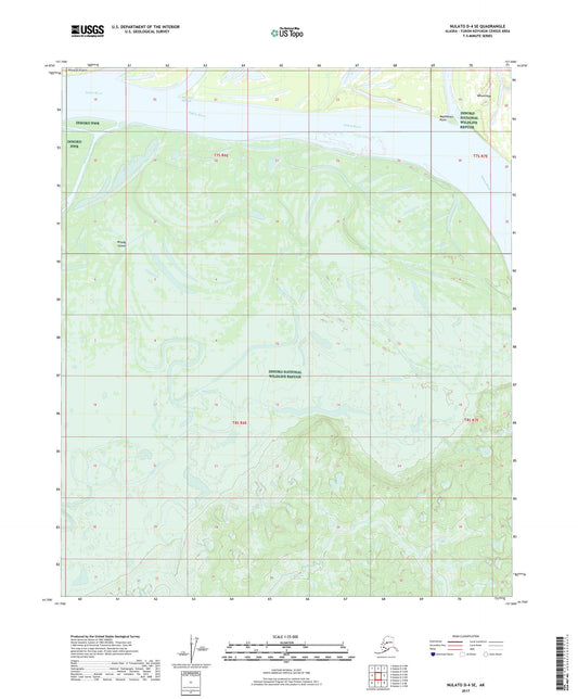 Nulato D-4 SE Alaska US Topo Map Image