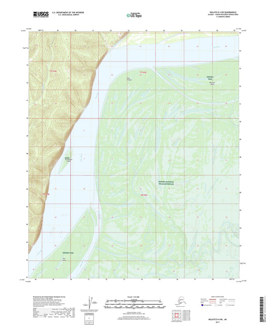Nulato D-4 SW Alaska US Topo Map Image