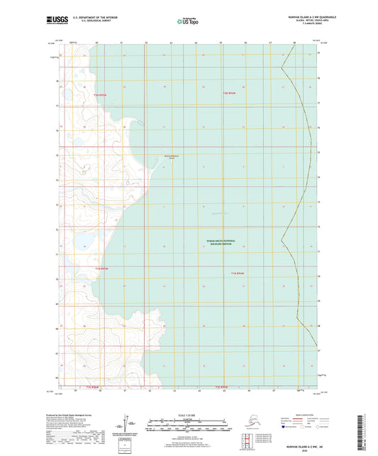Nunivak Island A-2 NW Alaska US Topo Map Image
