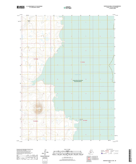 Nunivak Island A-2 SW Alaska US Topo Map Image