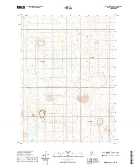 Nunivak Island A-3 SW Alaska US Topo Map Image