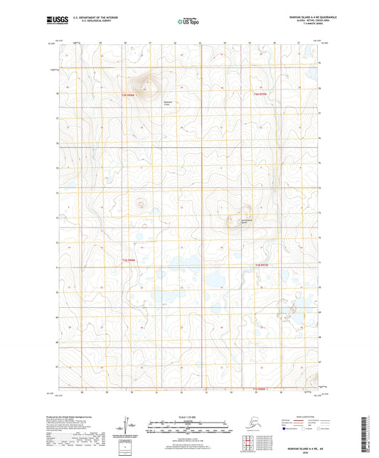 Nunivak Island A-4 NE Alaska US Topo Map Image