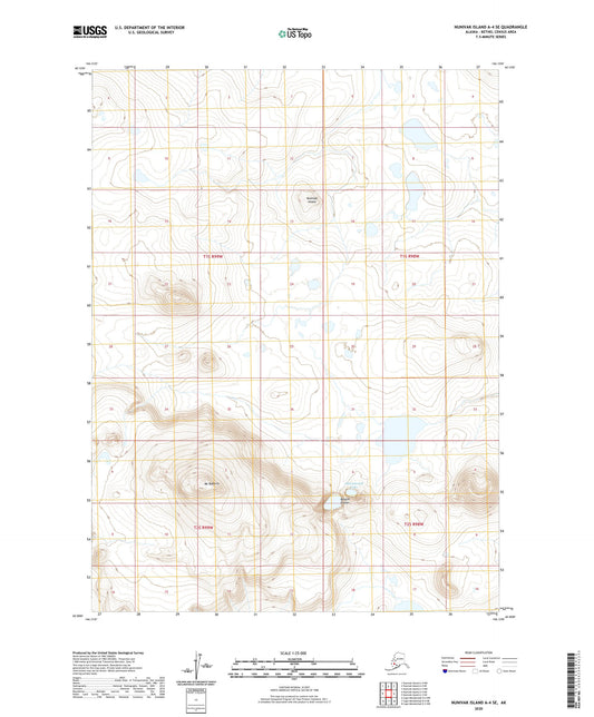 Nunivak Island A-4 SE Alaska US Topo Map Image