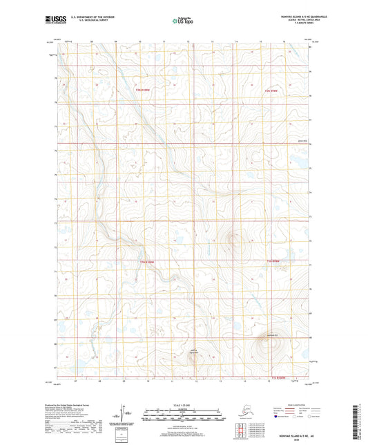 Nunivak Island A-5 NE Alaska US Topo Map Image