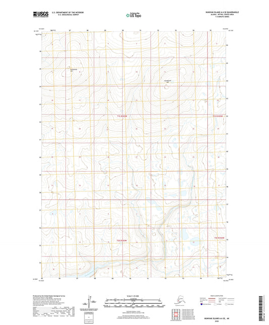Nunivak Island A-6 SE Alaska US Topo Map Image