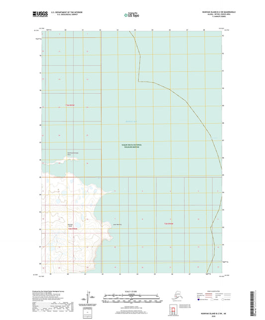 Nunivak Island B-2 SW Alaska US Topo Map Image