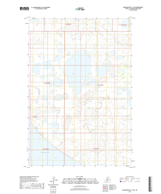 Nushagak Bay C-1 NW Alaska US Topo Map Image