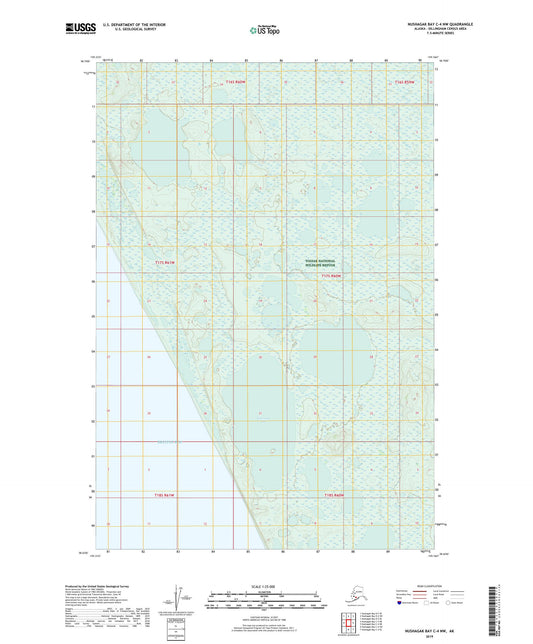 Nushagak Bay C-4 NW Alaska US Topo Map Image