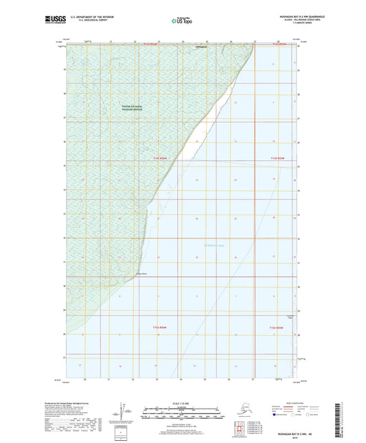 Nushagak Bay D-2 NW Alaska US Topo Map Image