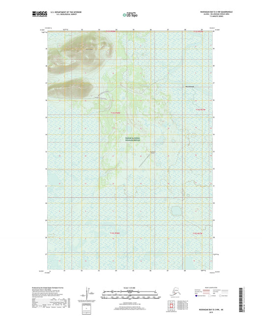 Nushagak Bay D-3 NW Alaska US Topo Map Image