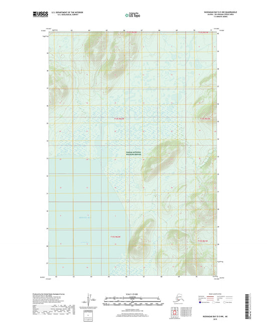 Nushagak Bay D-5 NW Alaska US Topo Map Image