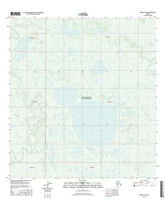 Ophir A-5 SE Alaska US Topo Map Image