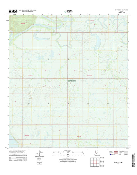 Ophir B-5 SE Alaska US Topo Map Image