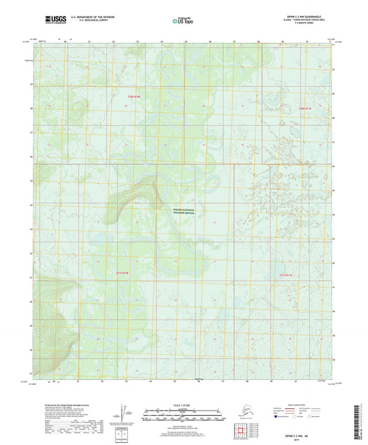 Ophir C-2 NW Alaska US Topo Map Image