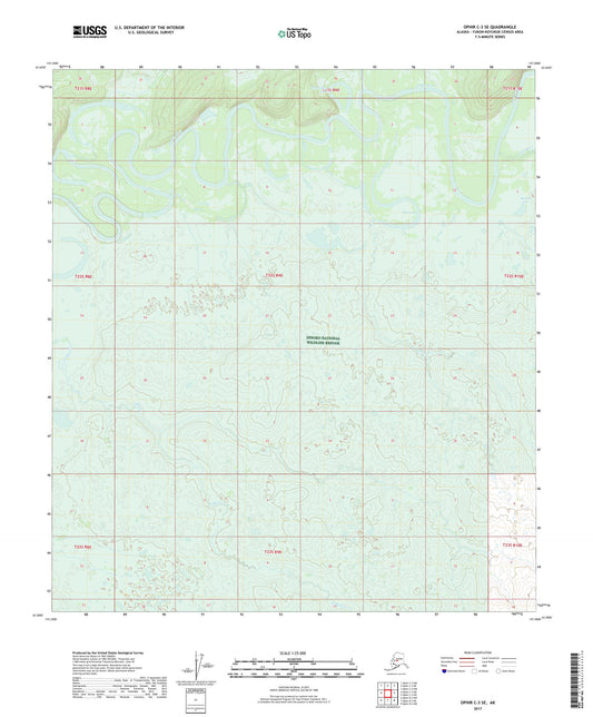 Ophir C-3 SE Alaska US Topo Map Image