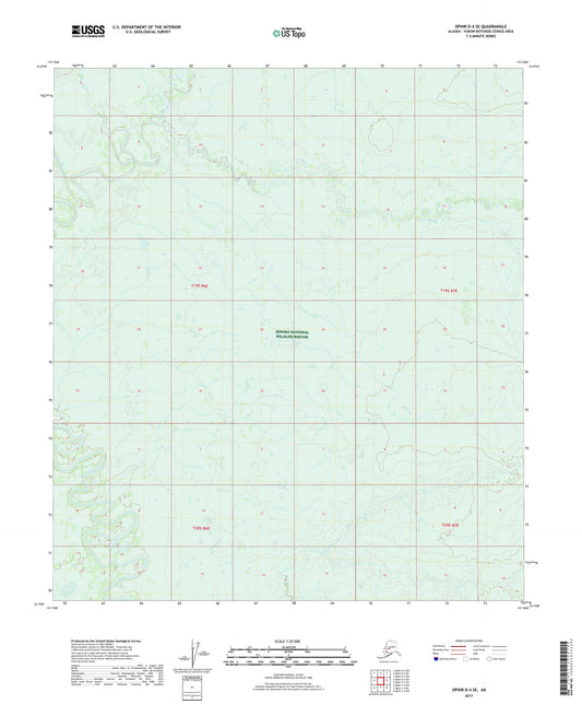 Ophir D-4 SE Alaska US Topo Map Image