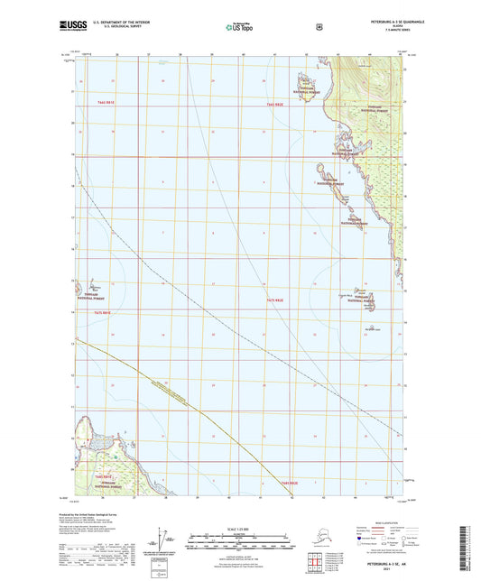 Petersburg A-3 SE Alaska US Topo Map Image