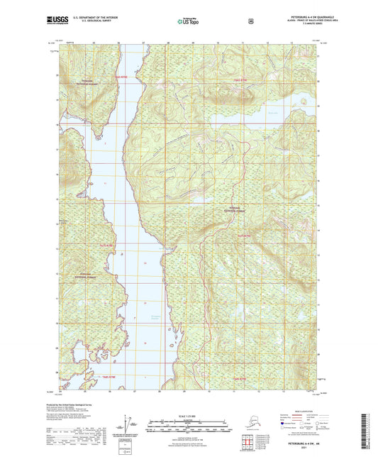 Petersburg A-4 SW Alaska US Topo Map Image