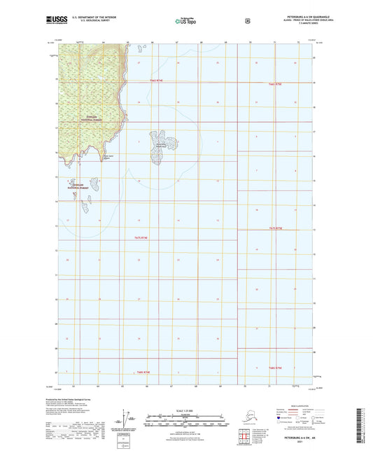 Petersburg A-6 SW Alaska US Topo Map Image