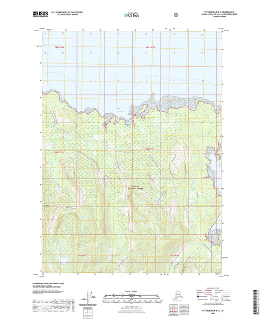 Petersburg B-5 SE Alaska US Topo Map Image