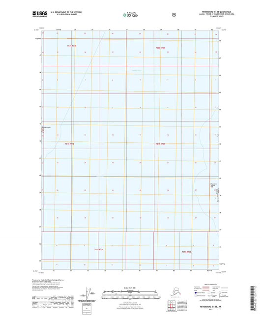 Petersburg B-6 SE Alaska US Topo Map Image