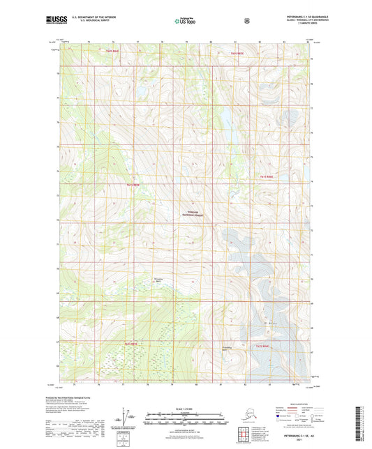 Petersburg C-1 SE Alaska US Topo Map Image