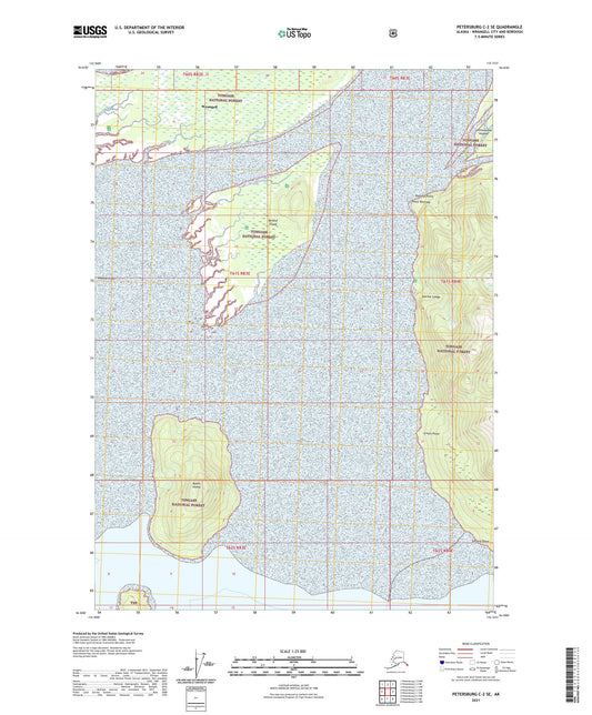 Petersburg C-2 SE Alaska US Topo Map Image