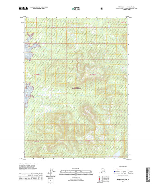 Petersburg C-5 SW Alaska US Topo Map Image