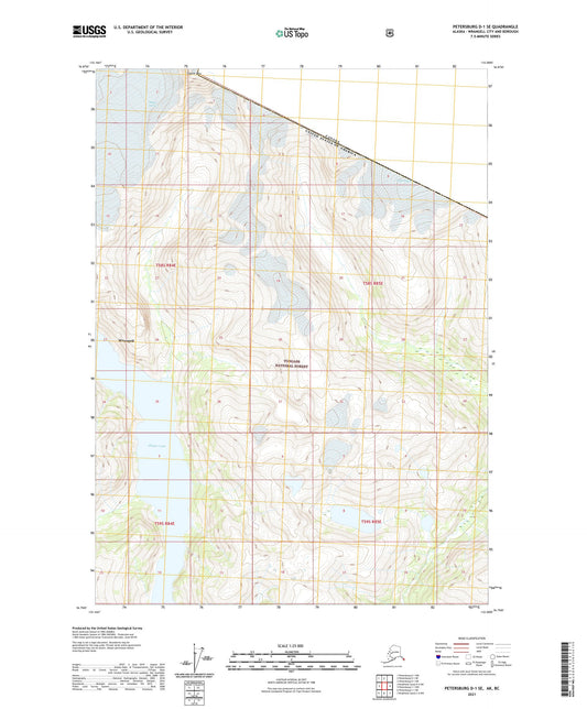 Petersburg D-1 SE Alaska US Topo Map Image