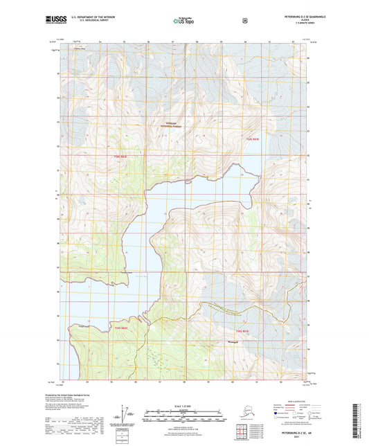 Petersburg D-2 SE Alaska US Topo Map Image