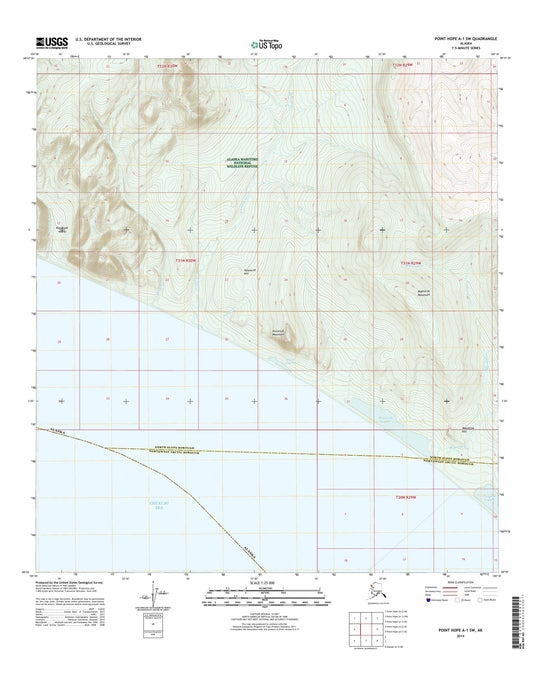 Point Hope A-1 SW Alaska US Topo Map Image