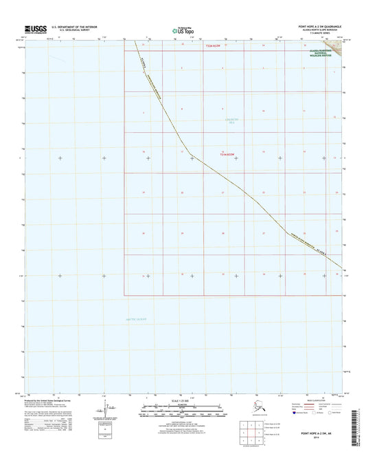 Point Hope A-2 SW Alaska US Topo Map Image