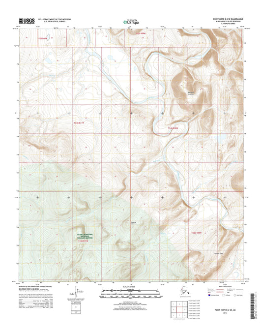 Point Hope B-2 SE Alaska US Topo Map Image
