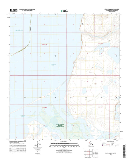 Point Hope B-3 NE Alaska US Topo Map Image