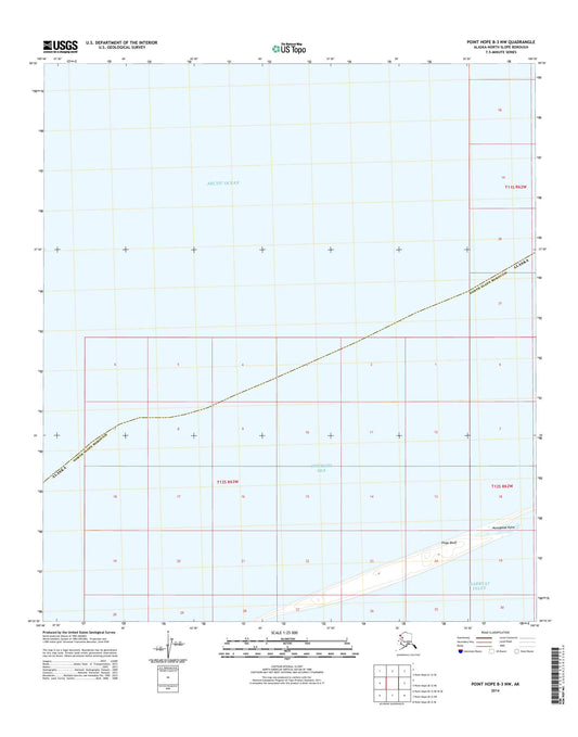 Point Hope B-3 NW Alaska US Topo Map Image