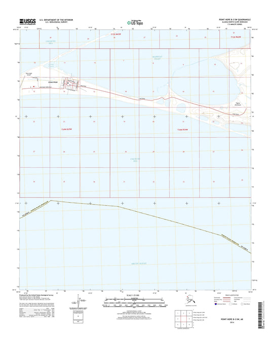 Point Hope B-3 SW Alaska US Topo Map Image