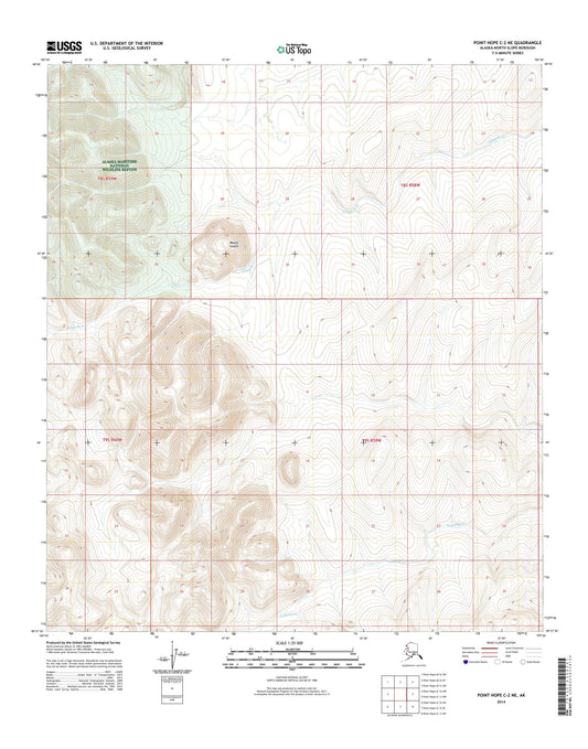 Point Hope C-2 NE Alaska US Topo Map Image