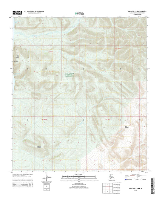 Point Hope C-2 NW Alaska US Topo Map Image