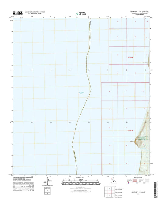 Point Hope C-3 NE Alaska US Topo Map Image