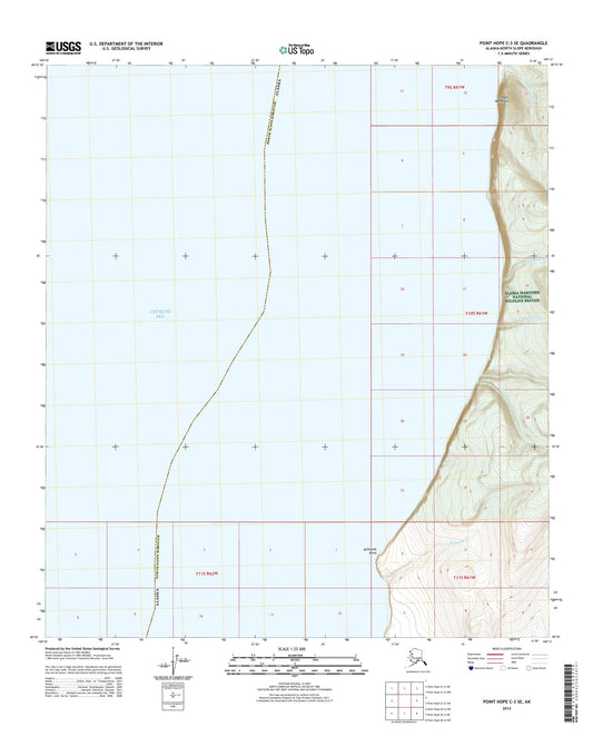 Point Hope C-3 SE Alaska US Topo Map Image