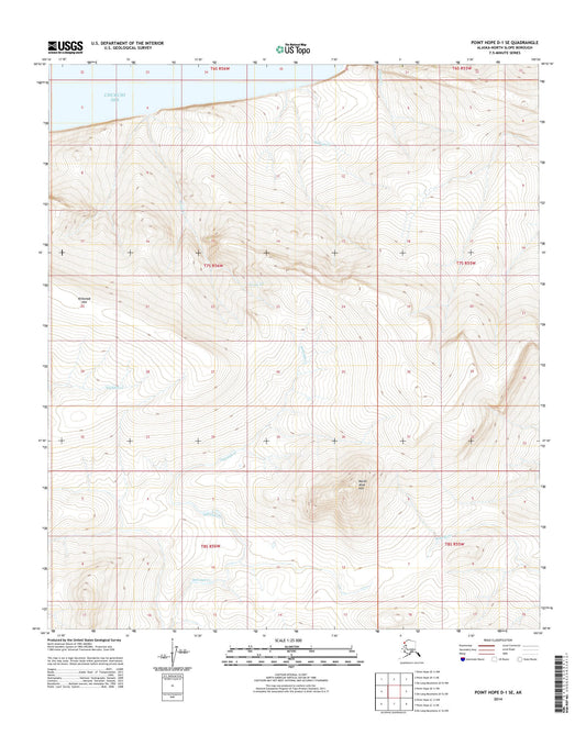 Point Hope D-1 SE Alaska US Topo Map Image