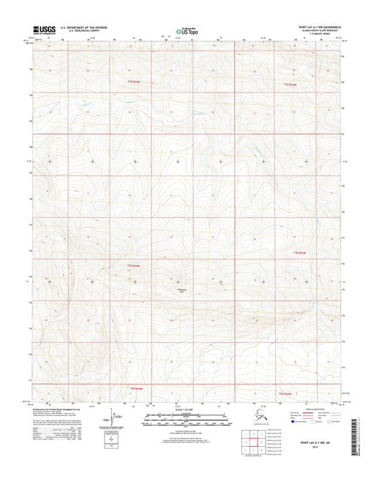 Point Lay A-1 NW Alaska US Topo Map Image