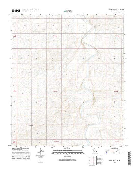 Point Lay A-2 NE Alaska US Topo Map Image