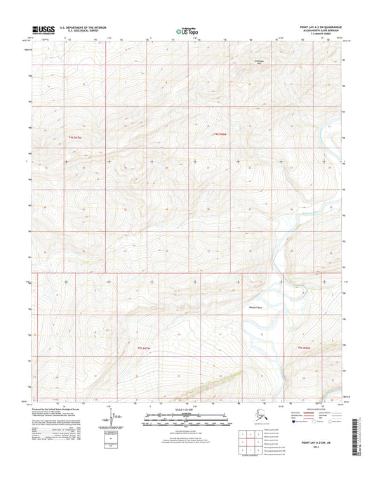 Point Lay A-2 SW Alaska US Topo Map Image