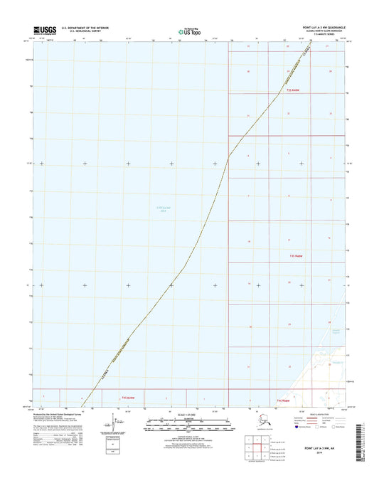 Point Lay A-3 NW Alaska US Topo Map Image