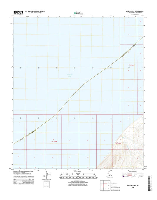 Point Lay A-4 SE Alaska US Topo Map Image