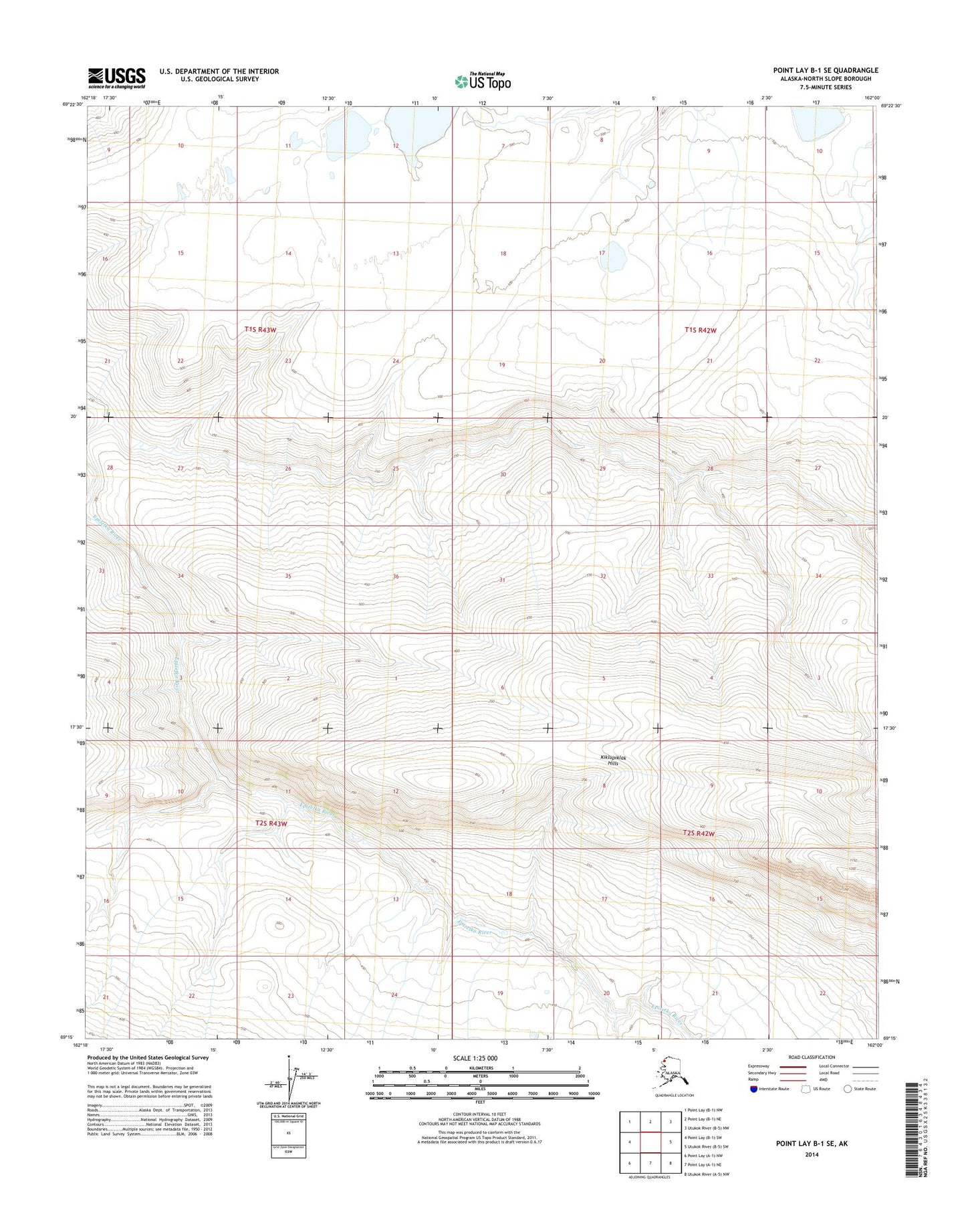 Point Lay B-1 SE Alaska US Topo Map – MyTopo Map Store